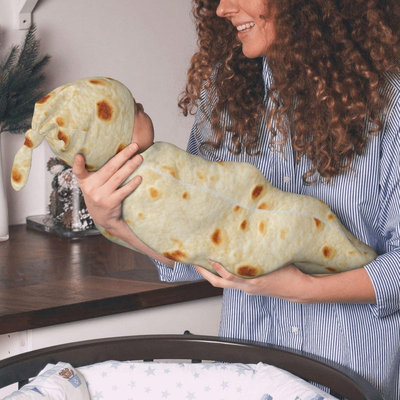 Figtihw Tortilla Swaddle Blankets Newborn Receiving Blanket Burrito Baby Swaddle Wrap Soft Sleeping Sack for Baby Girls Boys - Image 5